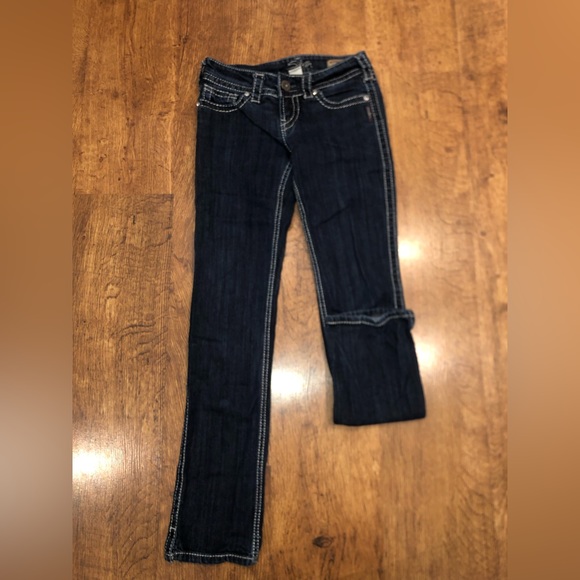 Silver slim boot cut jeans - Picture 2 of 2